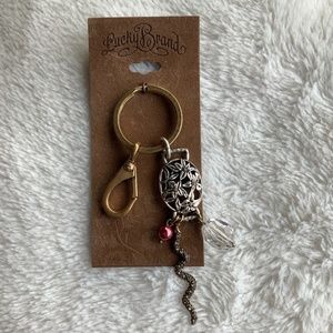 LUCKY BRAND snake charm KEY CHAIN  Nwt